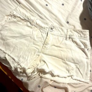 White Denim shorts